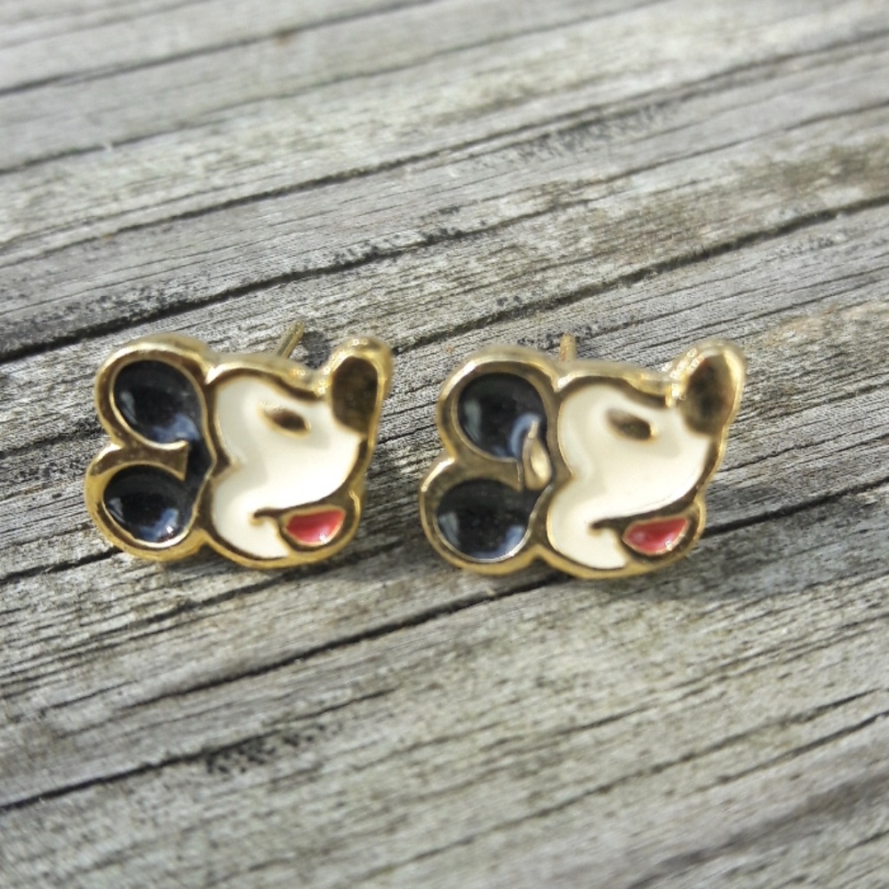 Vintage Mickey Mouse Earrings - Picture 4 of 5
